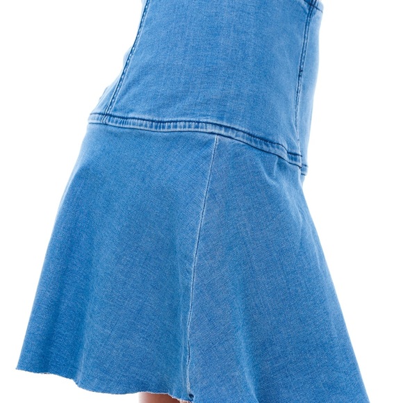 Free People Highlands Denim Skirt - Picture 2 of 5